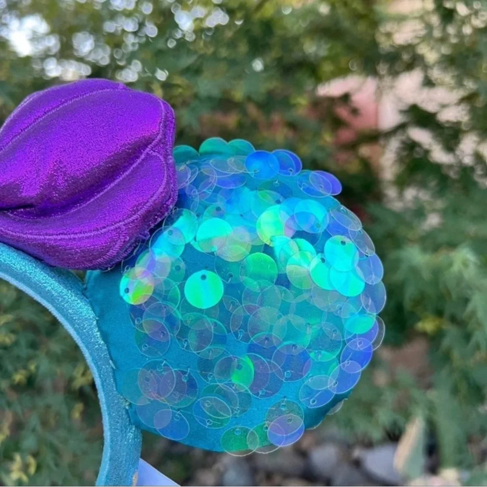 Disney Purple and Blue Sequin Minnie Ears